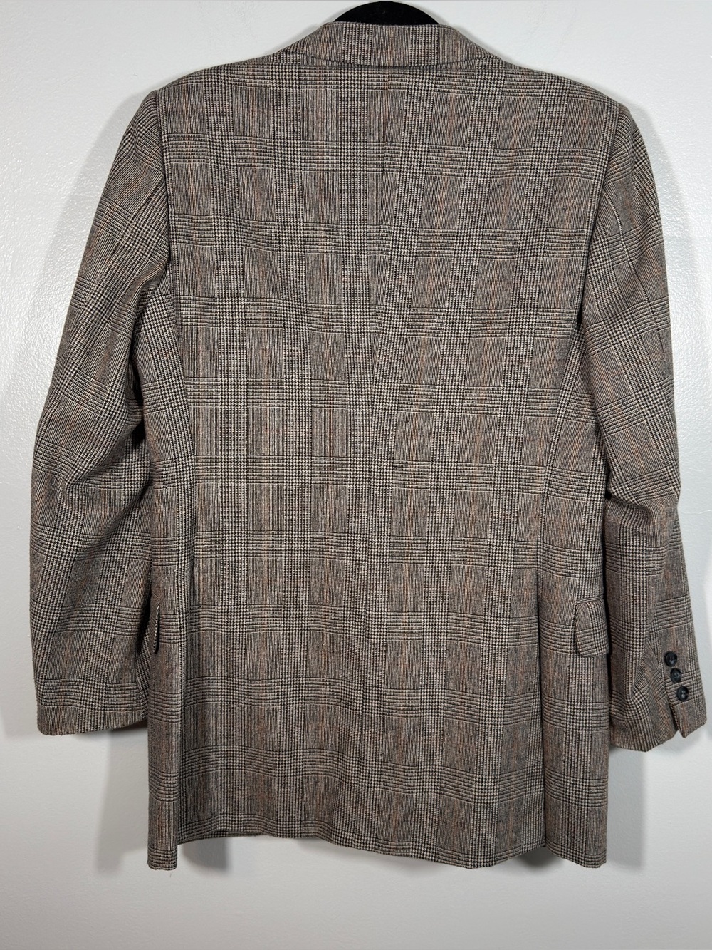 Vintage YSL Yves Saint Laurent Wool Glen Plaid Boyfriend Blazer Made France S/M - Picture 6 of 10